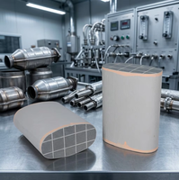Support catalytique DPF en carbure de silicium alvéolé haute température pour moteur de camion poids lourd, traitement des émissions Euro VI pour Daf Scania