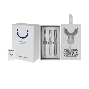 Home custom logo 28 led lamp teeth whitening kit blanchiment dentaire care gel ultrasonic dental bleaching light tooth whitener