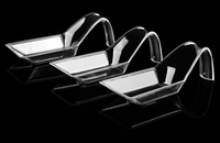 Wegwerp Plastic Ps Snoepschotel Mini Voorgerecht Borden Transparant Bestek Voor Restaurant Party Dessert Proeverij Lepel