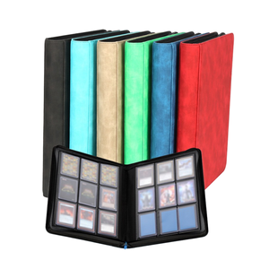 Encuadernación con Espiral Impermeable <span class=keywords><strong>de</strong></span> Alta Calidad con 252 Bolsillos para Archivador, Venta al Por Mayor |   Álbum con Cubierta <span class=keywords><strong>de</strong></span> PU <span class=keywords><strong>de</strong></span> 9 Bolsillos para Tarjetas MTG y TCG, Personalizable - Product Image 1