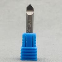 Fraise à queue simple en carbure de tungstène TiAlN 60HRC, 90 degrés, 0,4 mm, pour centres d'usinage CNC