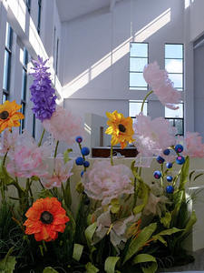 Decoración de Boda, <span class=keywords><strong>Flor</strong></span> Grande de Organza, Arreglo Floral, <span class=keywords><strong>Flor</strong></span> Gigante Artificial para Decoración de Exteriores, Escaparates - Product Image 5