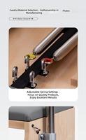 Silla de Pilates de Madera con Revestimiento de Microfibra, Silla Wunda Estable con Asas para Fisioterapia y Rehabilitación