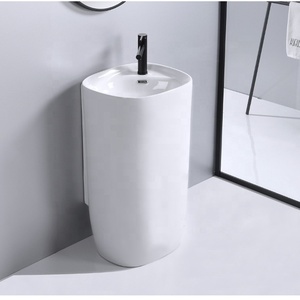 <span class=keywords><strong>Lavabo</strong></span> de salle de bains en céramique, une pièce, <span class=keywords><strong>sur</strong></span> pieds - Product Image 3