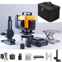 Niveau laser 4D16 automatique avec ligne de croix verte