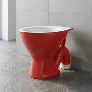 WC en céramique pour salle de bain, design rustique menthe, double couleur, avec siphon en S et en P, ensemble de toilettes européennes - Product Image 6
