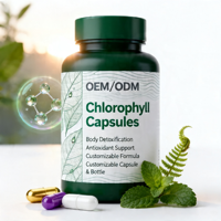 Complément de Chlorophylle, Superaliment Vert en Capsules, Détox Naturel, Nettoyage, à Base de Plantes, Bien-être Quotidien, Complément en Marque Blanche OEM