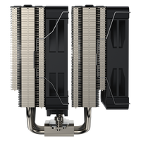 COOLLEO Etian P60TP V3 Due Tower 6 caloducs, radiateur CPU haut de gamme pour PC, refroidisseur d'air pour CPU, refroidissement CPU, LGA115X/1200/1700/1851AMD AM4/5