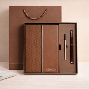 Set de Regalo de Cuaderno A5 y Bolígrafo de Marca en Empaque Premium, Logotipo Personalizado OEM para Kits de Bienvenida para Empleados - Product Image 4