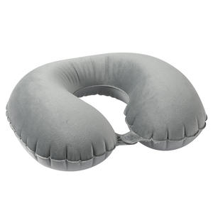 Almohada inflable portátil en forma de U para el cuello, para viajes y uso en la oficina, material de poliéster de color sólido, diseño ligero - Product Image 1