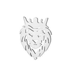 Broche Punk Tête <span class=keywords><strong>de</strong></span> <span class=keywords><strong>Lion</strong></span> Loup <span class=keywords><strong>en</strong></span> Acier Inoxydable 304 Style Animal pour Hommes Femmes Chemise Col Pin Accessoire Cadeau Mode Broches Pins - Product Image 6