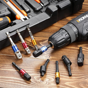 Yüksek hızlı 3 adet çelik cr-v <span class=keywords><strong>Hex</strong></span> Shank soket adaptörü/uzatma seti 1/4 \ "3/8 \" 1/2 \ "döner elektrikli matkap somun anahtarı darbe sınıfı - Product Image 5