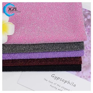 Tessuto in Tricot Lurex <span class=keywords><strong>Spandex</strong></span> Ecologico con Glitter Metallizzato, Tinto in Filo, Asciugatura Rapida, Morbido, Leggero, Elasticizzato in 4 Direzioni, per Ragazzi, Basso MOQ - Product Image 4