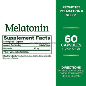 Cápsula de sueño de melatonina OEM, parche Pulver, suplemento cerebral, ayuda a los adultos a dormir, cápsulas de melatonina para dormir OEM - Product Image 6