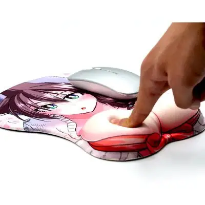 Customized factory 3d sexy gel mouse pad wrist rest game pad cartoon cloth cloth mouse pad
