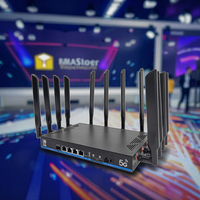 OEM ZBT02-Z8803BE-DS-T Router perusahaan OpenWRT 2.5G WAN 4GE LAN tri-band WiFi 2.4G/5.8G/6.0GHz 19000Mbps dengan SIM 5G