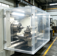 Feuille acrylique PMMA transparente antistatique de qualité industrielle pour la protection des machines