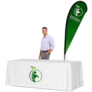 Bandera de Poliéster Grande Personalizada con Forma de P para Eventos Deportivos de Fútbol/Fútbol Americano, Tipo Pluma Voladora, Resistente, de 12 Pies de Altura - Product Image 1