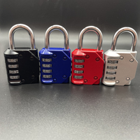 Cadenas à combinaison robuste en alliage de zinc à 4 chiffres pour portail d'entrepôt, casier, salle de sport, école