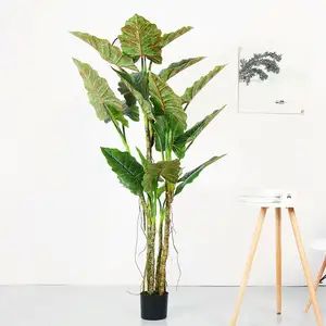 2021 New 130cm potted plants artificial Taro indoor bonsai trees
