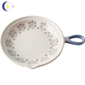 Sartén de porcelana japonesa creativa de un solo mango, apta para fuego abierto, con mango de cerámica para uso doméstico, para preparar la cena. - Product Image 5
