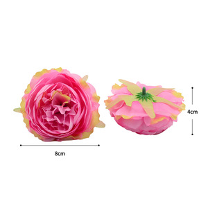 Têtes de fleurs de pivoine artificielles Dongchen Crafts en soie, haute simulation, pour décoration de mariage et de maison, fleurs de renoncule - Product Image 5