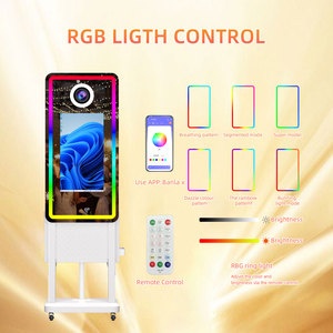Miroir photo numérique à <span class=keywords><strong>prix</strong></span> d'usine, écran tactile, cabine photo miroir <span class=keywords><strong>selfie</strong></span> avec imprimante intégrée pour mariage et fête - Product Image 3