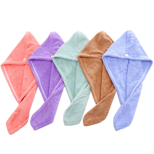 <span class=keywords><strong>Toalla</strong></span> de Microfibra para Secar el Cabello, Color Coral, Venta Caliente, Muchos Colores para Elegir, <span class=keywords><strong>Turbante</strong></span> para <span class=keywords><strong>Mujer</strong></span> - Product Image 1