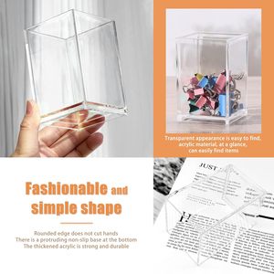 Porta Brochas de Maquillaje de Acrílico Transparente, Organizador de Brochas Cosméticas de Acrílico, Porta Lápices y Bolígrafos para Escritorio - Product Image 6