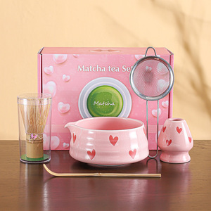Juego de Batidores de Matcha Modernos a Precio de Mayoreo, 4 Piezas, Accesorios de Bambú, Tazón de Cerámica para Matcha, Kit para Cafetería, Logotipo Personalizado - Product Image 6