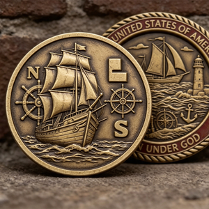 Moneda Conmemorativa Personalizada de Guerrero Espartano, Moneda Conmemorativa de Aleación de Zinc con Relieve 3D Antibronce, Directo de Fábrica con 18 Años de Experiencia para Regalo - Product Image 3
