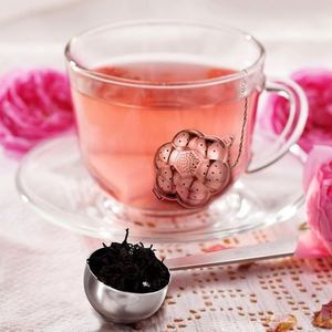 ที่กรองสแตนเลสพร้อ<span class=keywords><strong>ม</strong></span>ห่วงโซ่และถาดรองน้ำหยดชุดของขวัญสำหรับคนรักชา8แบบใช้ซ้ำได้ - Product Image 3