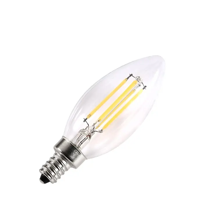 LED Retro Wolfram Lampe E12 Pull Tail E14 Kerzen spitze Birne 220V Dimmen 6W Edison Glühbirne C35 Lichter Beleuchtung Innen