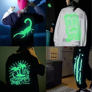 Heat Transfer <strong>Vinyl</strong>,Glow in the Dark Iron on <strong>Vinyl</strong> HTV Bundle Luminous <strong>Fluorescent</strong> <strong>Color</strong> for Shirts(Glow in Dark) - Product Image 3