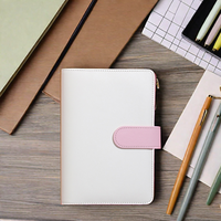 Soododo mignon A5 étudiant prix bloc-notes Macaron imprimé cuir souple feuilles mobiles grand livre fil couture et selle couture en gros