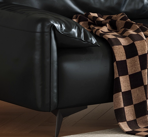 फैशन आधुनिक शैली का तेल मोम चमड़े के साथ छोटे अपार्टमेंट रहने वाले कमरे के लिए कई रंगों के सोफे के अंदर लेटेक्स के साथ - Product Image 6