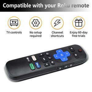 Control remoto reemplazado <span class=keywords><strong>solo</strong></span> para Roku Box Compatible con Roku 1/2/3/4 (HD LT XS XD) para Roku Premiere - Product Image 5