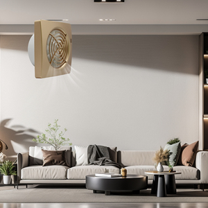 Extractor de Aire Eléctrico de Pared para Baño 230V con Obturador, Sensor de Humedad, Flujo de Aire de 120m³/h, Personalizable OEM/ODM, Eficiente Energéticamente - Product Image 3