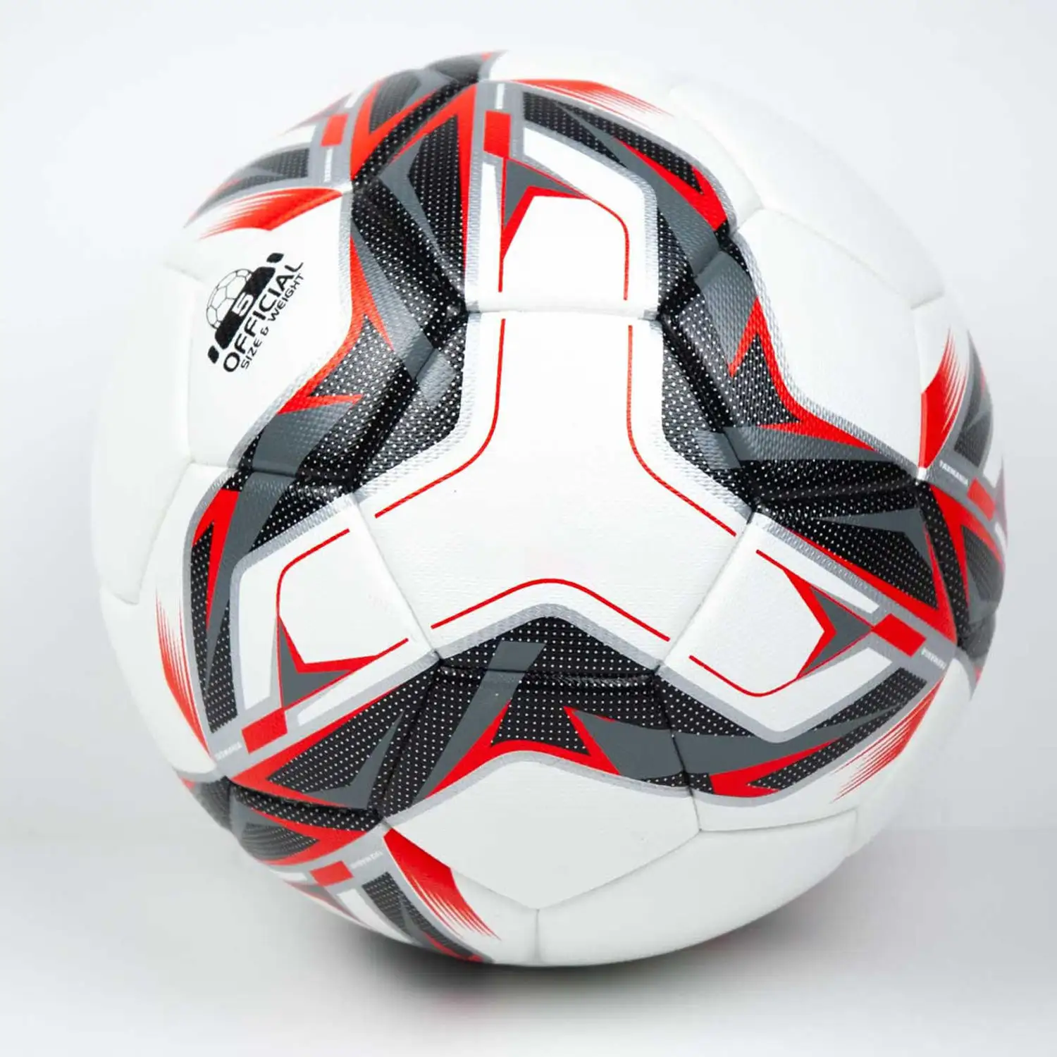 2024 Nouveau design personnalisé ballon de football hybride rouge taille 5 Match Ball La technologie cousue à la machine améliore la qualité du ballon de football