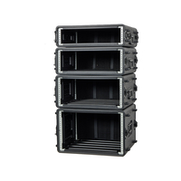 Chine Usine directe 2U 3U 4U 5U 6U 8U 10U 12U 14U 16U 18U Espace 19 "Racks PE Matériel Verrouillable Flight Cases