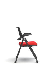 Chaise de formation moderne en maille BIFMA pour utilisateurs de fauteuils roulants, hauteur réglable, design pliable, accoudoirs réglables, atelier, maison, bureau - Product Image 3