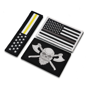 Étiquette de patch tissée personnalisable directe d'usine coudre sur le fer sur les patchs en gros Chine pour les vêtements - Product Image 2