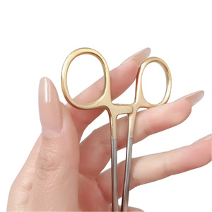 Porte-aiguille chirurgical essentiel de 14 cm à manche doré, en acier inoxydable, instrument dentaire et chirurgical, pince - Product Image 2