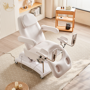 Phụ khoa kiểm tra bảng điện thủy lực có thể điều chỉnh y tế thi giường cho phòng khám bệnh viện PU da đầu giường - Product Image 6