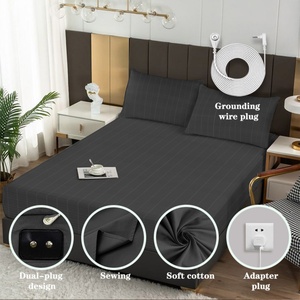 <b>Queen</b> <b>Bed</b> Grounding Bedspread 5% Silver 95% Organic Cotton 400TC Print Pattern Earthing Customizable Logo for Home Hotel Use - Product Image 6