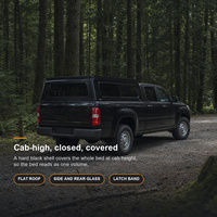Auvent de camionnette rigide noir sur mesure pour benne de pick-up