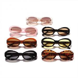 Gafas de Sol Ovaladas Retro 2025 con Logotipo Personalizado, Protección UV400, Color Jelly, Montura Pequeña para Mujer - Product Image 3