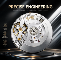 Montre QF Factory Super Bruce QF 3285, mouvement 904L, acier, montre pour homme, montre de plongée de luxe, luminescente