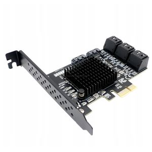 Carte adaptateur SATA 3.0 PCI PCIe 1X vers 8x, haute qualité, 6 Gb/s, 8 ports, carte d'extension SATA, vente chaude - Product Image 4