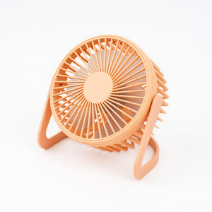 Mini Ventilador USB con Batería Recargable para Escritorio, Oficina, Dormitorio, Opciones de Color Naranja y Azul, Motor DC con Función de Oscilación - Product Image 4